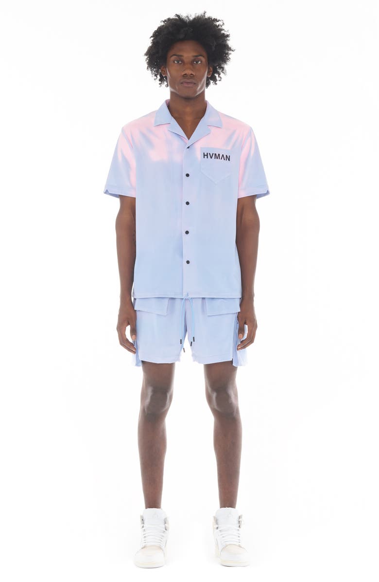 HVMAN Heat Sensitive Shorts, Alternate, color, Sky