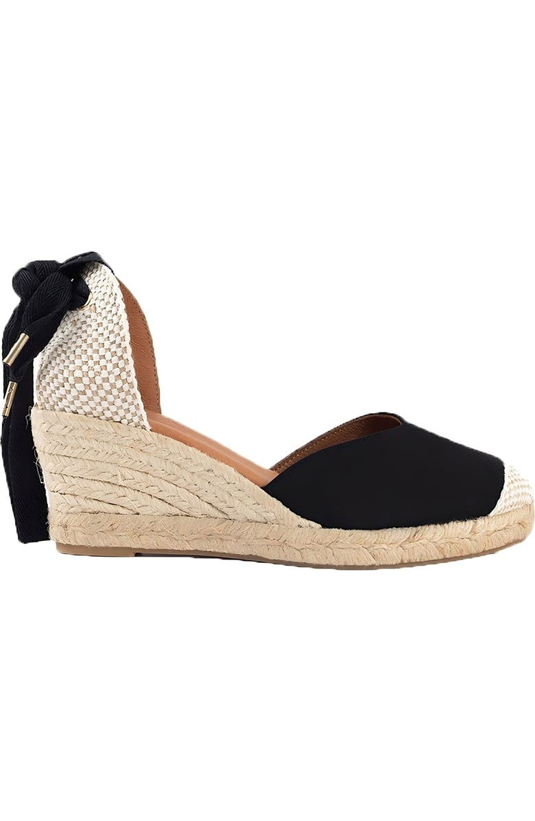 Menina Step Jimena Medium-Lace Espadrille, Main, color, Black