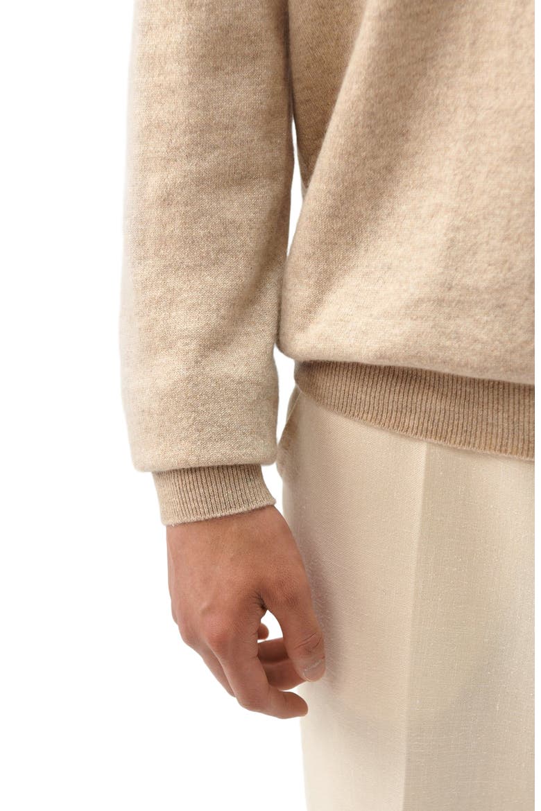 Essential V-Neck Cashmere Sweater, Alternate, color, warm grey