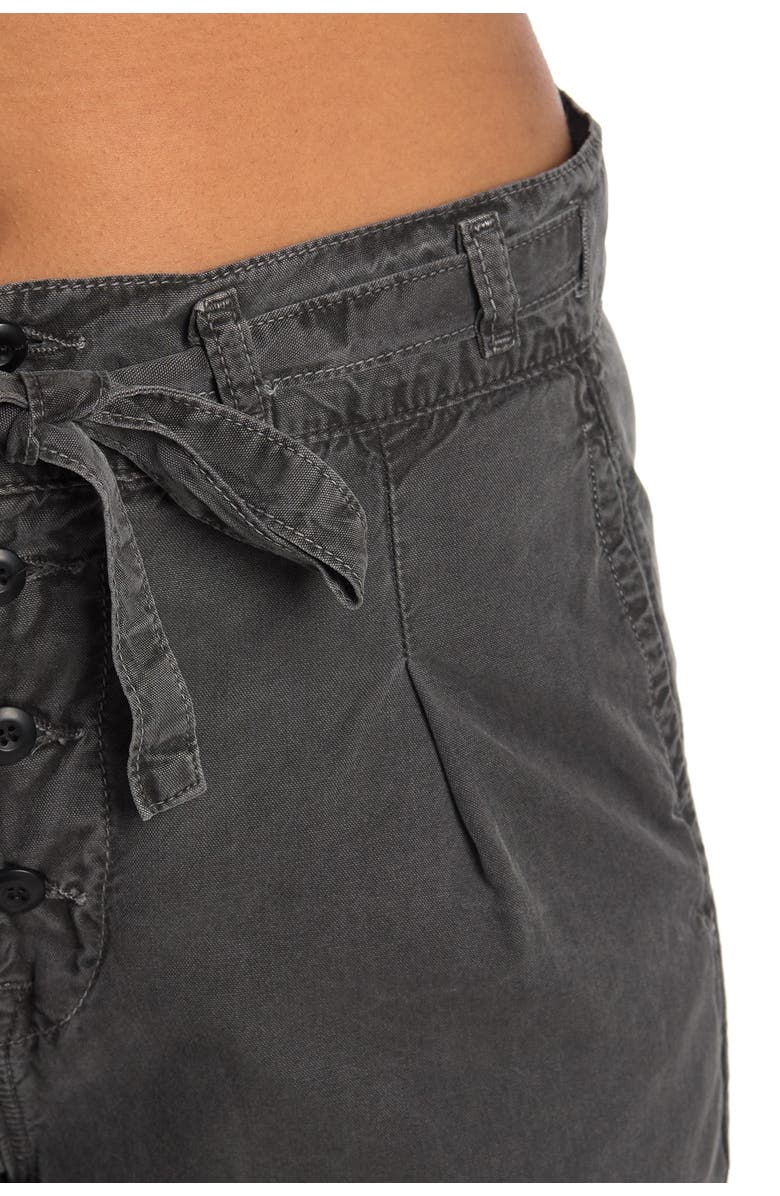 NSF Clothing Keiko Tie Waist Crop Pleated Pants, Alternate, color, 