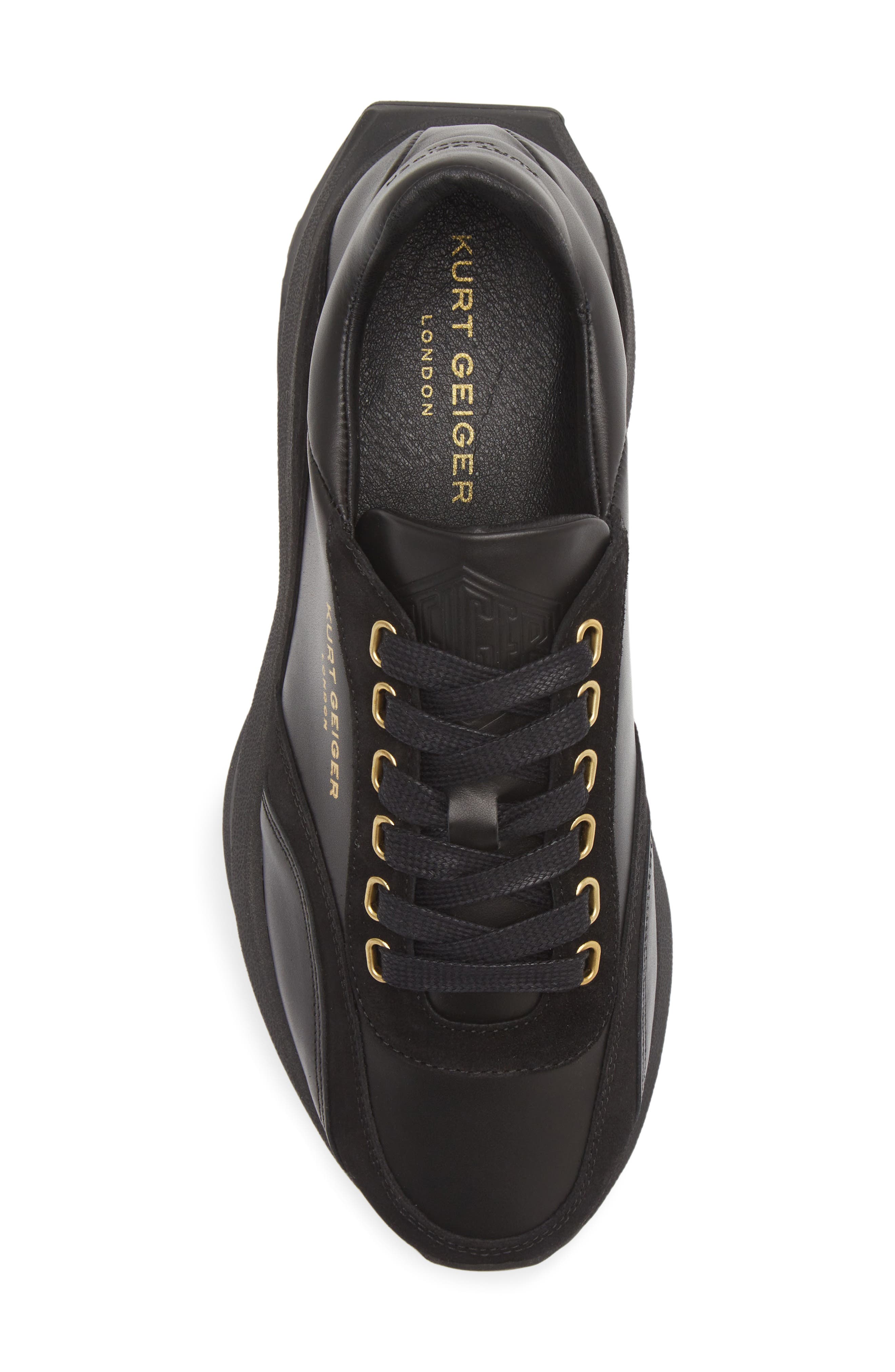 Kurt Geiger London Gaspar Sneaker, Alternate, color, Black
