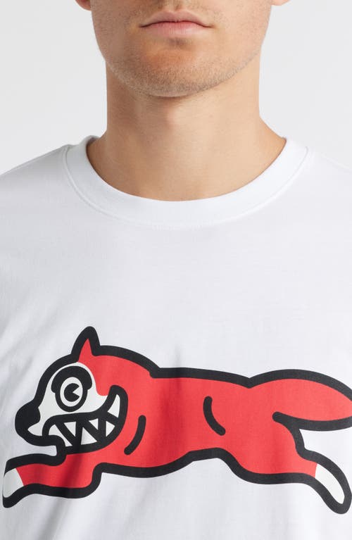 Icecream Mens White Running Dog Graphic-print Cotton-jersey T-shirt In White