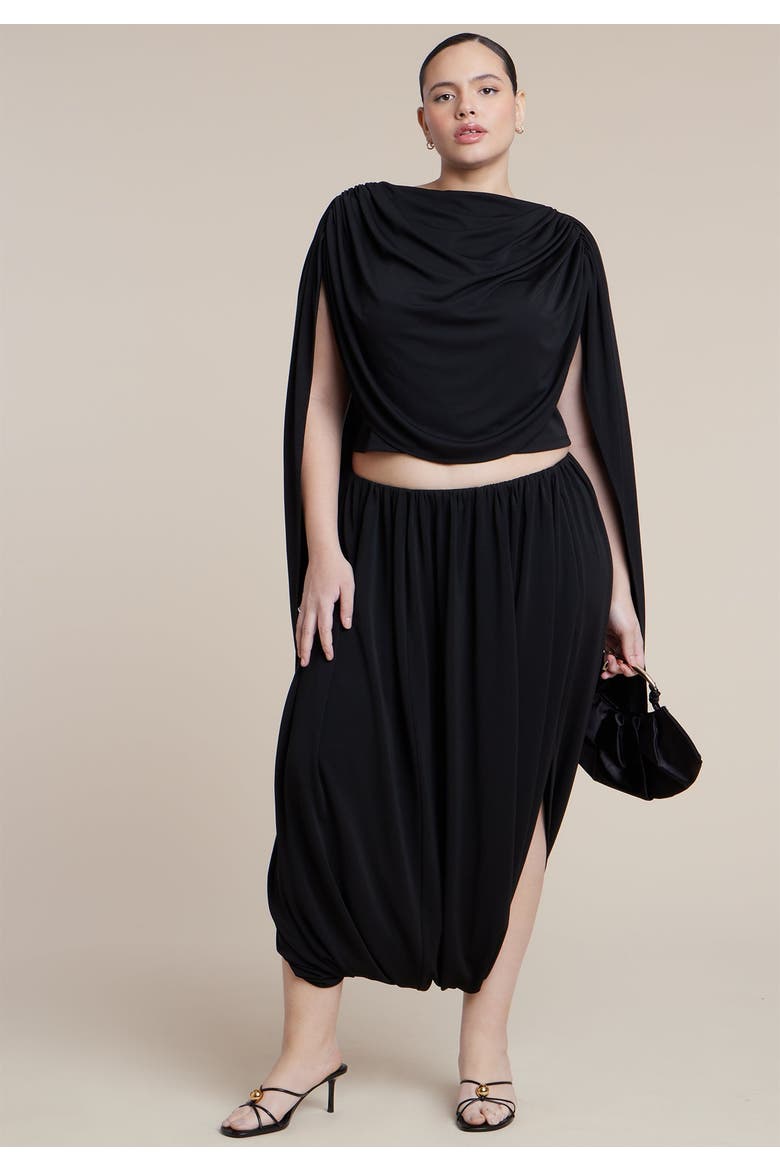 Super Draped Pant, Alternate, color, BLACK ONYX
