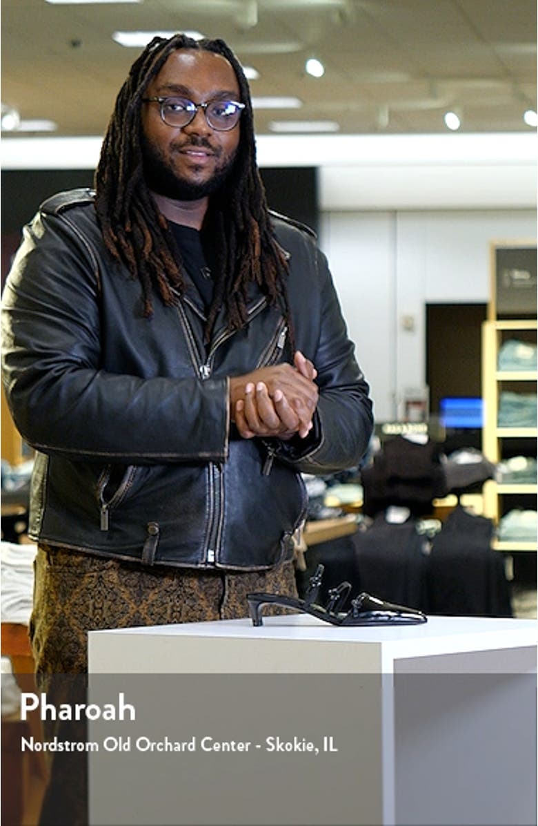 Buckle Pointed Toe Kitten Heel Mule, sales video thumbnail