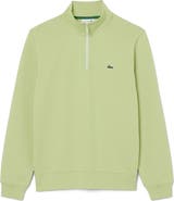 Lacoste Cotton Fleece Half Zip Pullover