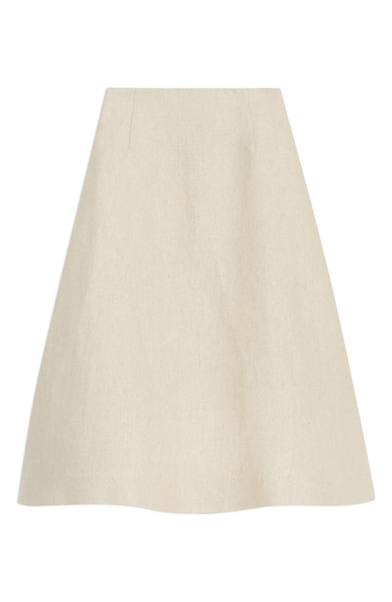 Theory High Waist Linen A-Line Skirt, Alternate, color, 