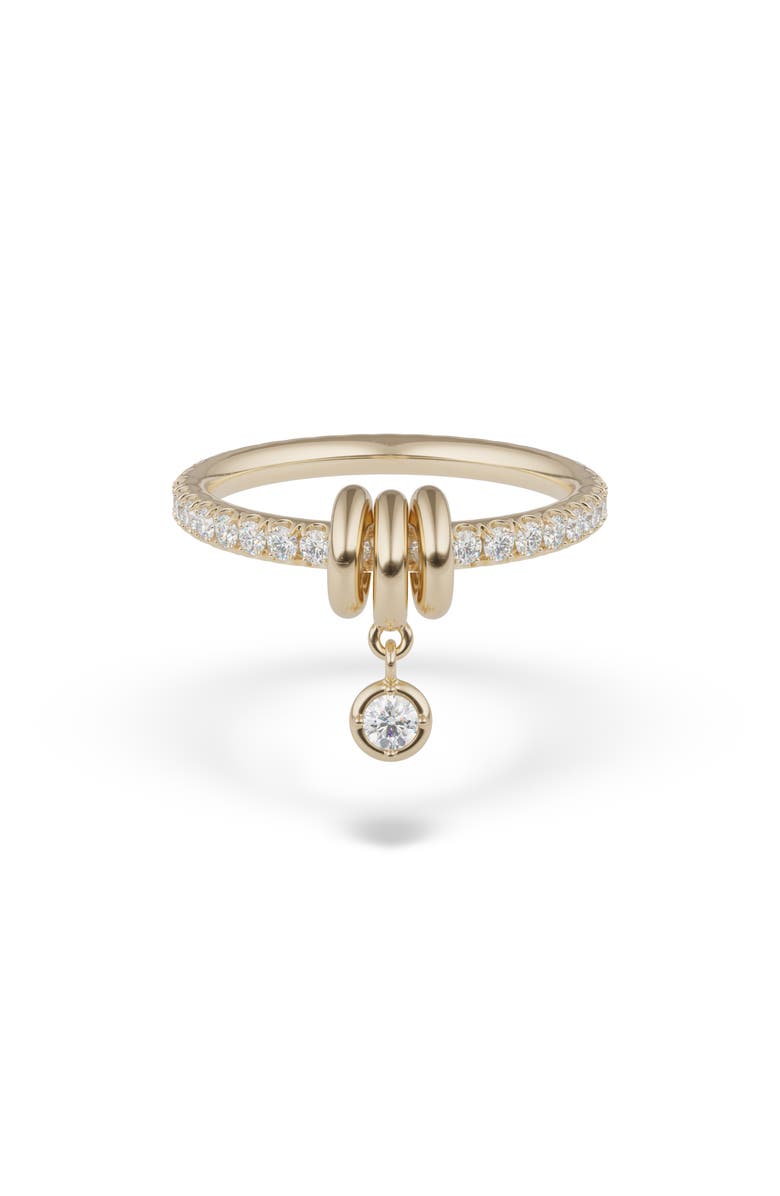 Spinelli Kilcollin Pia Pavé Diamond Ring, Main, color, Yellow Gold