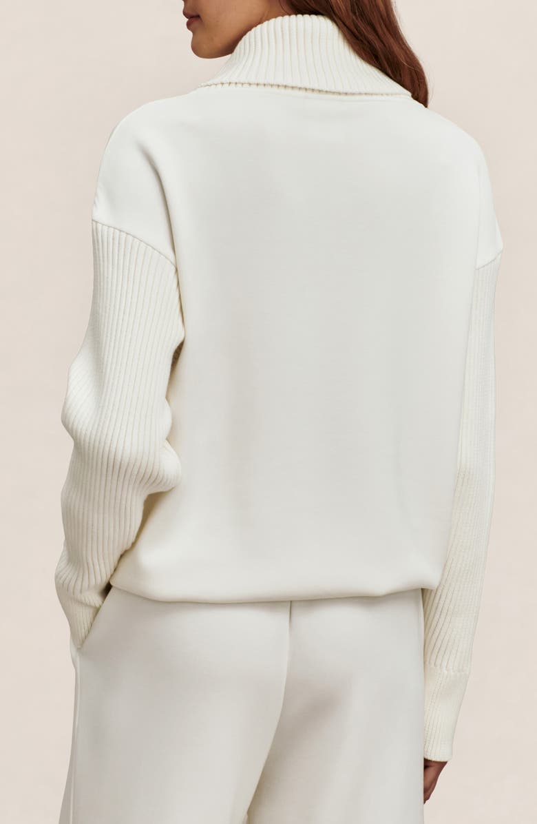 Varley Hannah Cowl Neck Sweatshirt, Alternate, color, Egret