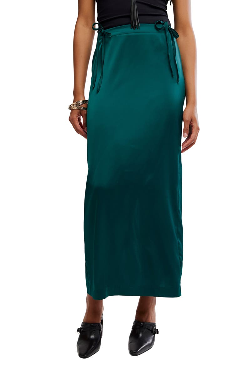 Rosetto Column Maxi Skirt, Main, color, SEAMOSS