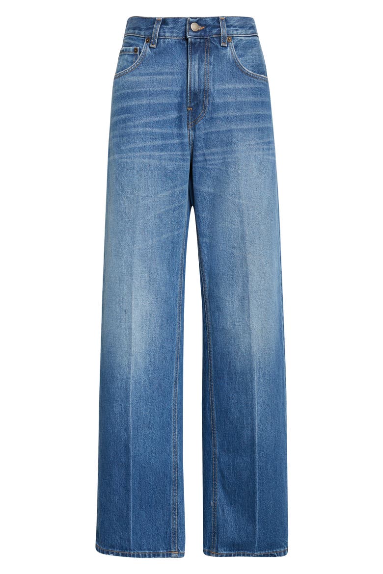 Bonnie Relaxed Straight Leg Jeans, Alternate, color, REAL BLUE