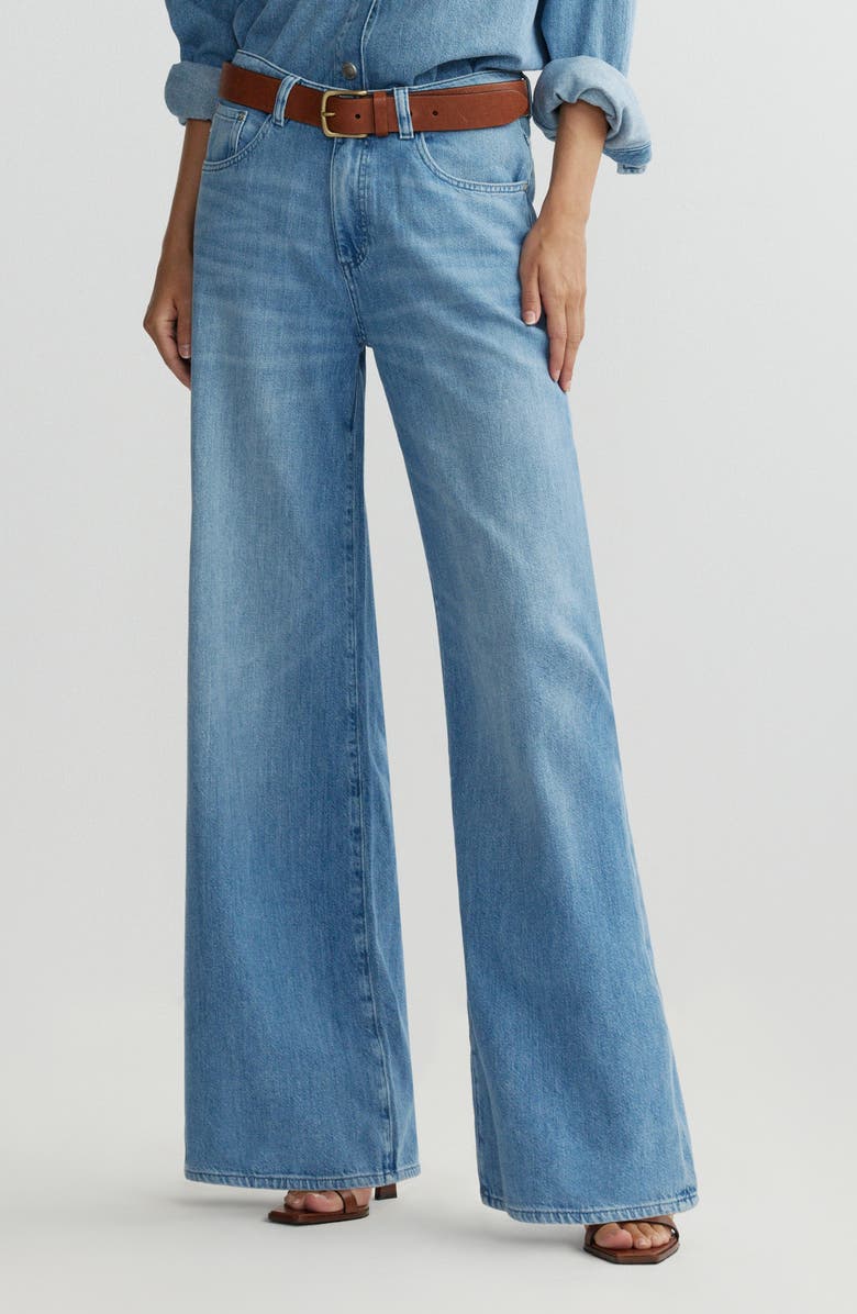 DL1961 Alex Low Rise Baggy Wide Leg Jeans, Main, color, Riverbank Aura