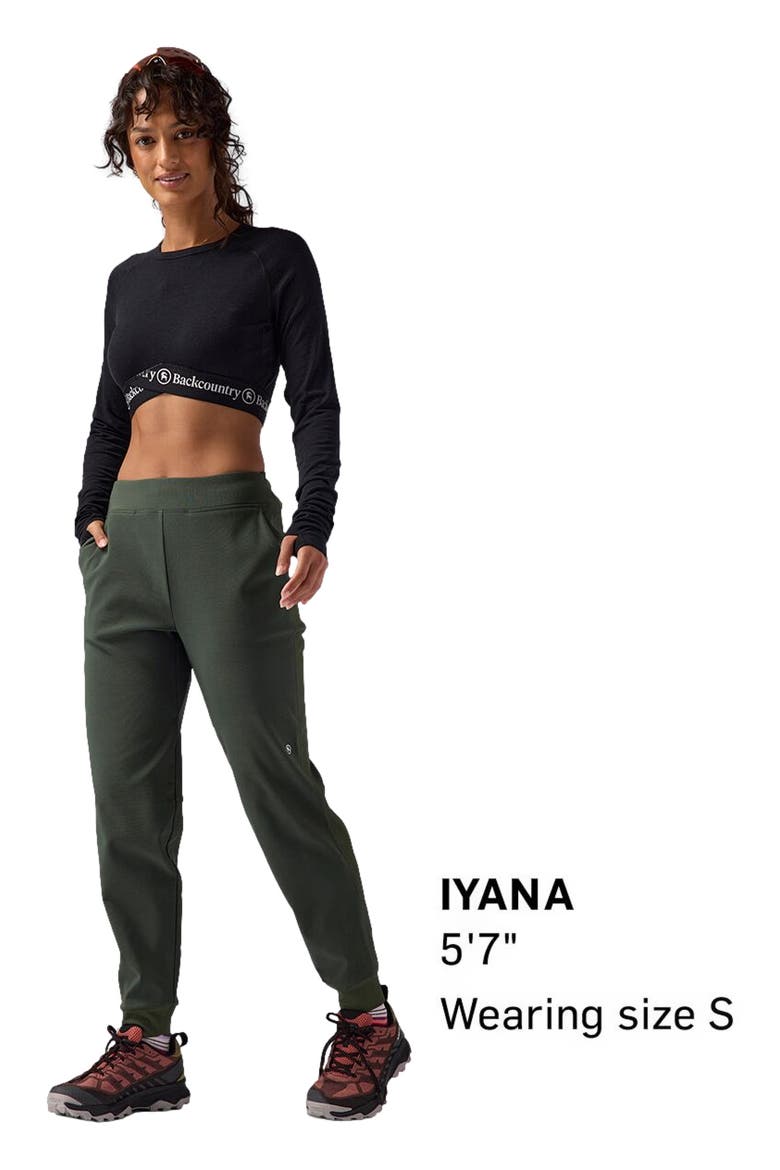Bga Destination Softshell Fleece Pant - Women's, Alternate, color, Climbing Ivy