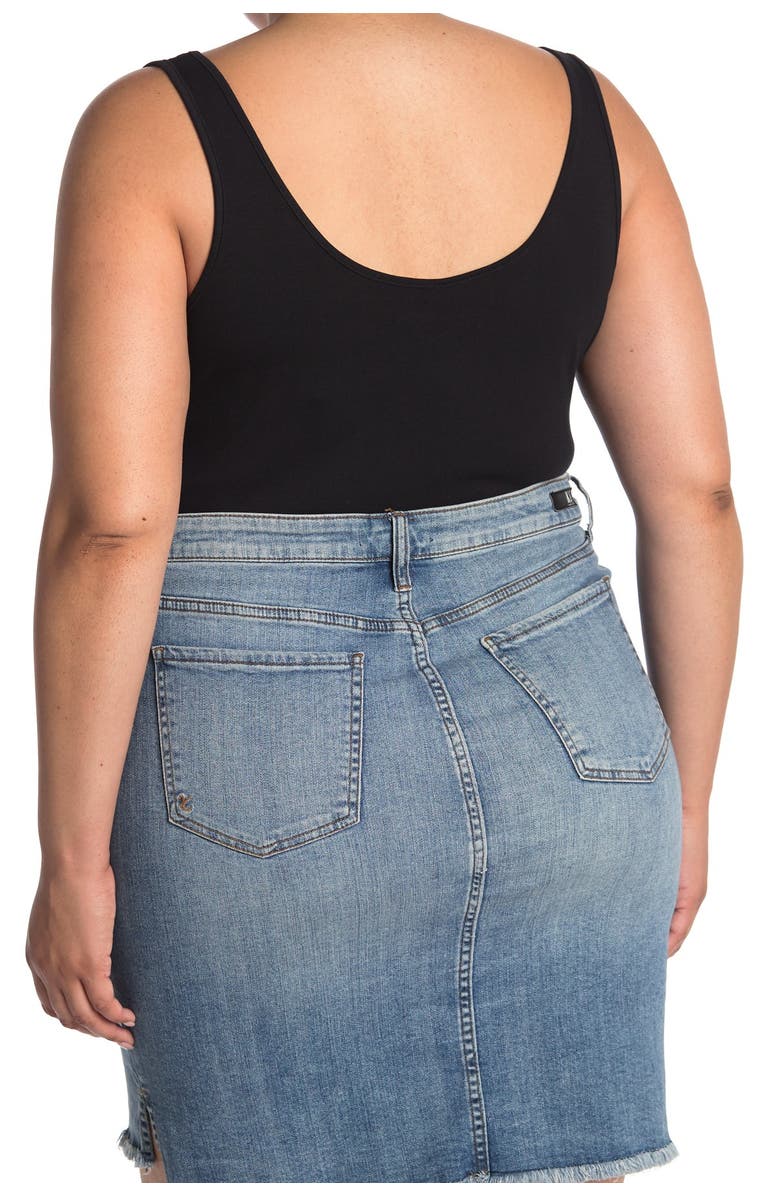 BP. Double Scoop Tank Bodysuit, Alternate, color, 