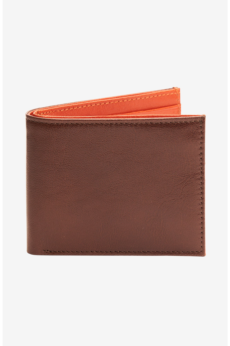Leonardo Billfold, Main, color, Chocolate / Orange