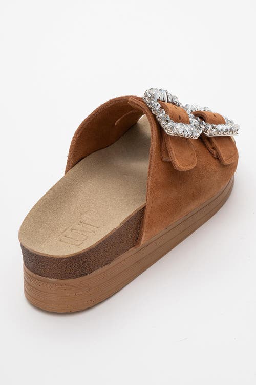 Forever & Always Shoes Polacca Leather Slide Sandal