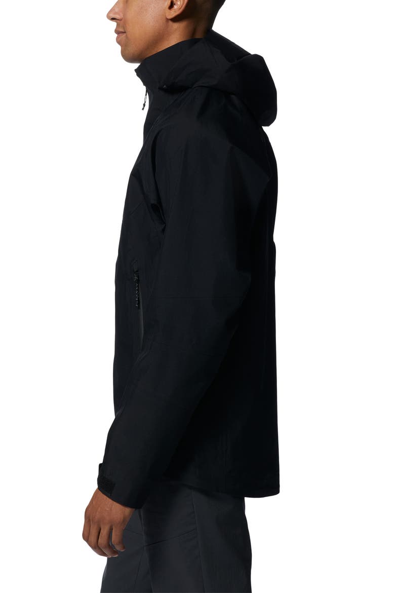TrailVerse™ Gore-Tex® Waterproof Hooded Jacket, Alternate, color, BLACK