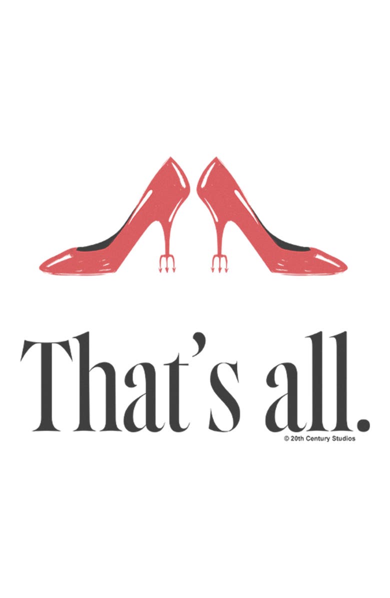 The Devil Wears Prada 2 Men's The Devil Wears Prada 2 That's All Heels  Graphic T-Shirt, Alternate, color, White