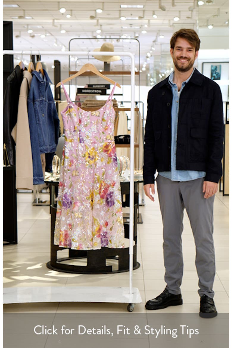 Uma Floral Embroidered Fit & Flare Dress video