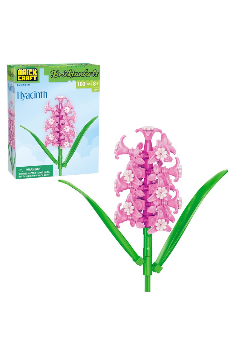 Bricktanicals Hyacinth Building Set, Main, color, Pink