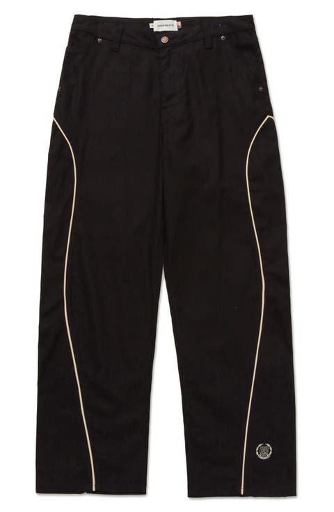 Piped Canvas Pants