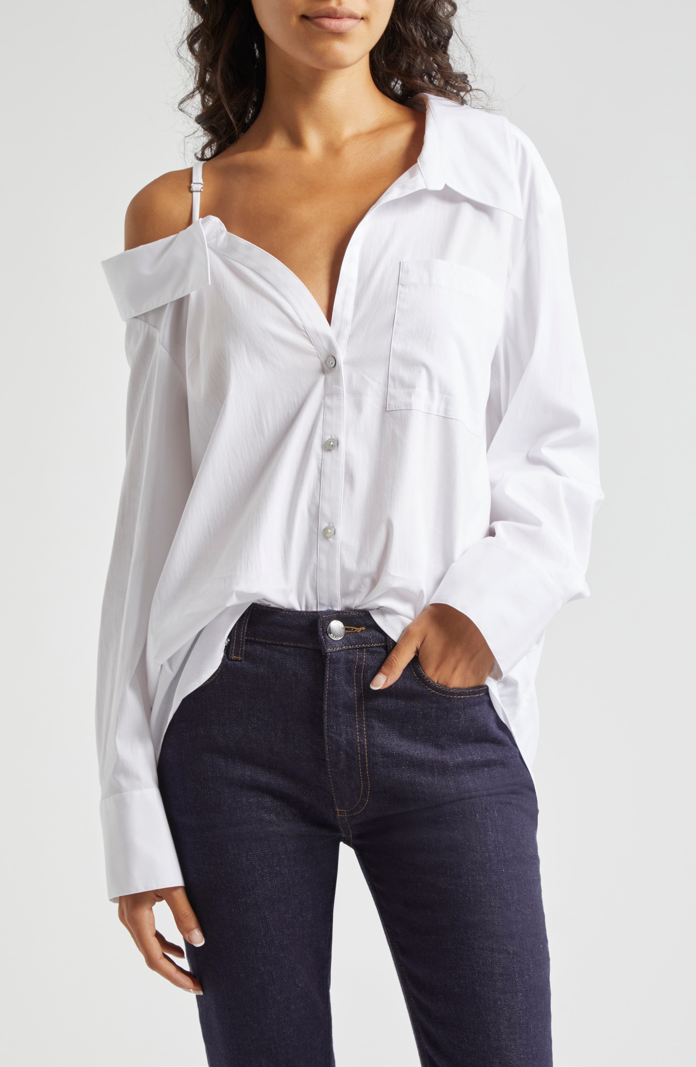 Georgina Asymmetric Button-Up Shirt