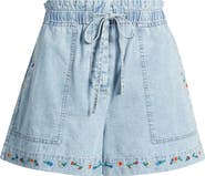 Rails Foster Paperbag Denim Shorts