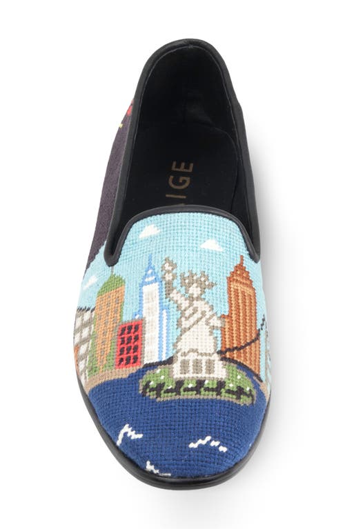 Bypaige I Love New York Needlepoint Loafer In Black