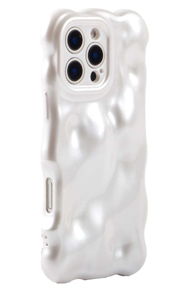 Auramma Pearly Bubbles iPhone 16 Pro Max Case, Alternate, color, Pearl