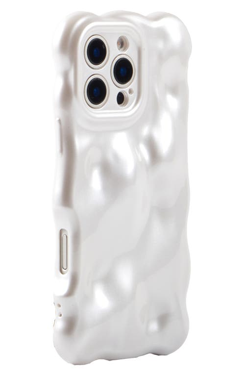 Auramma Pearly Bubbles Iphone 16 Pro Case In Pearl