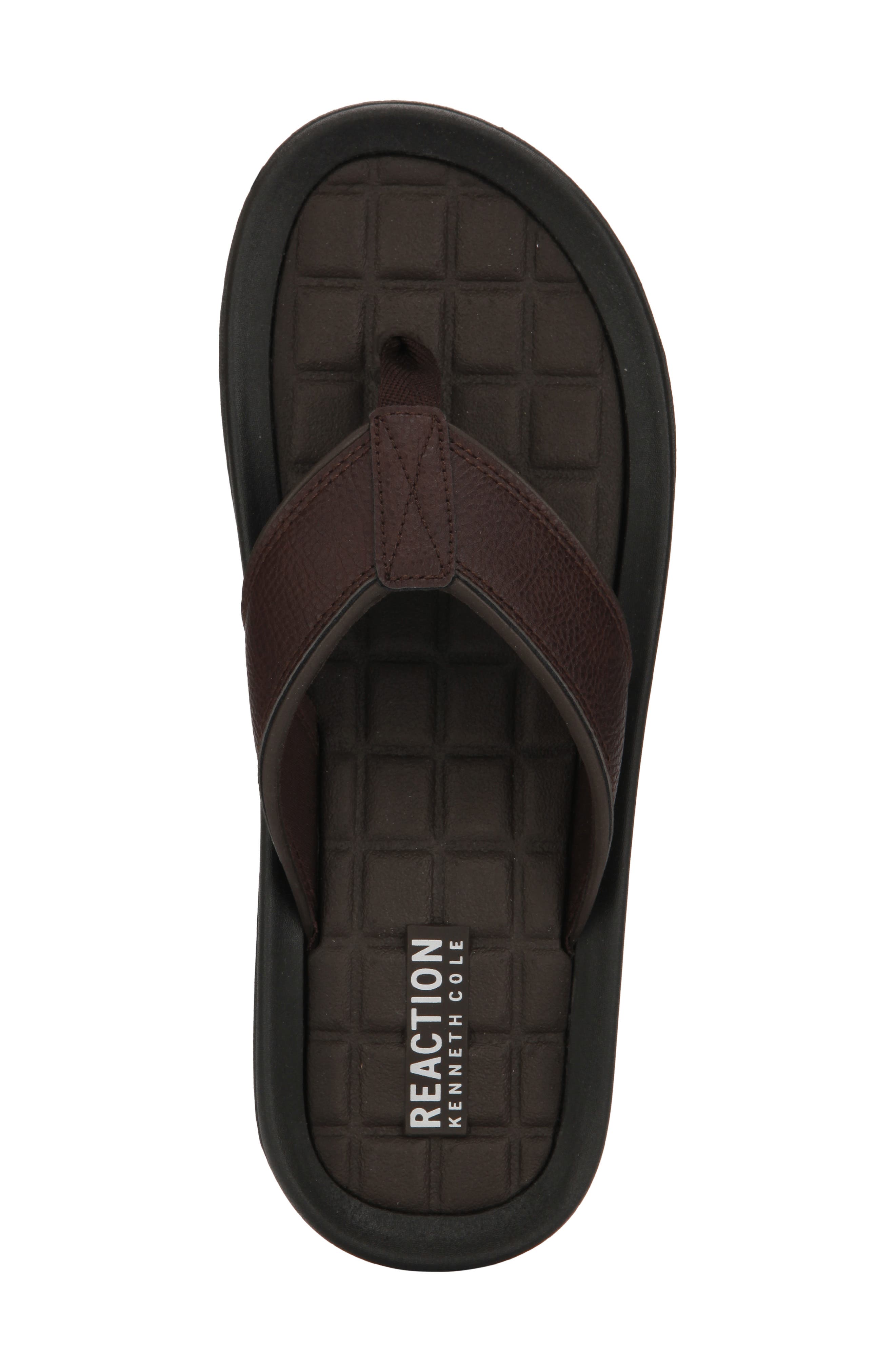 Reaction Kenneth Cole Four Sandal Flip Flop, Alternate, color, BROWN