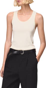 MANGO Wool & Cotton Sweater Tank