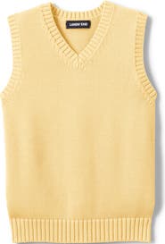 Lands' End School Uniform Kids Cotton Modal Sweater Vest