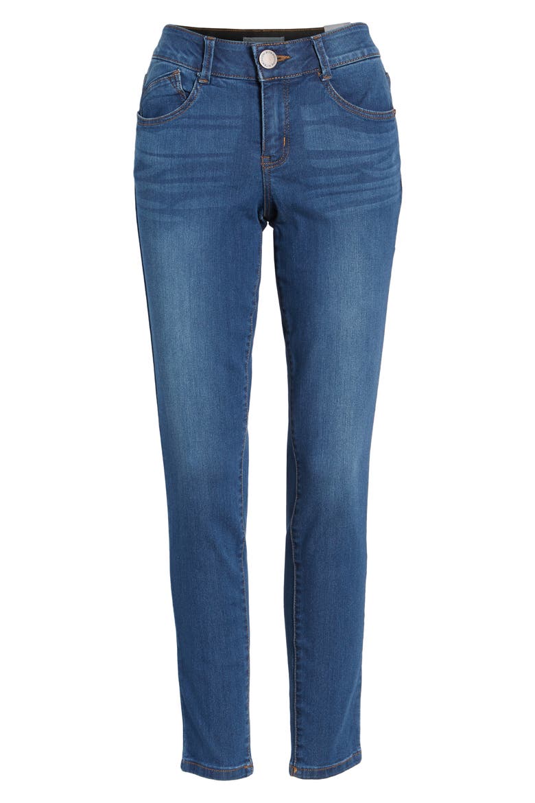 Ab-Solution Stretch Skinny Jeans (Nordstrom Exclusive), Alternate, color, BLUE