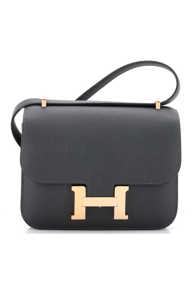 Pre-Owned Hermes Constance NM Bag Epsom 18, Main, color, Vert Fonce