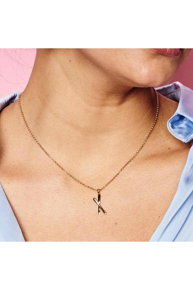 Snow Kiss Pendant Necklace, Alternate, color, Gold Vermeil