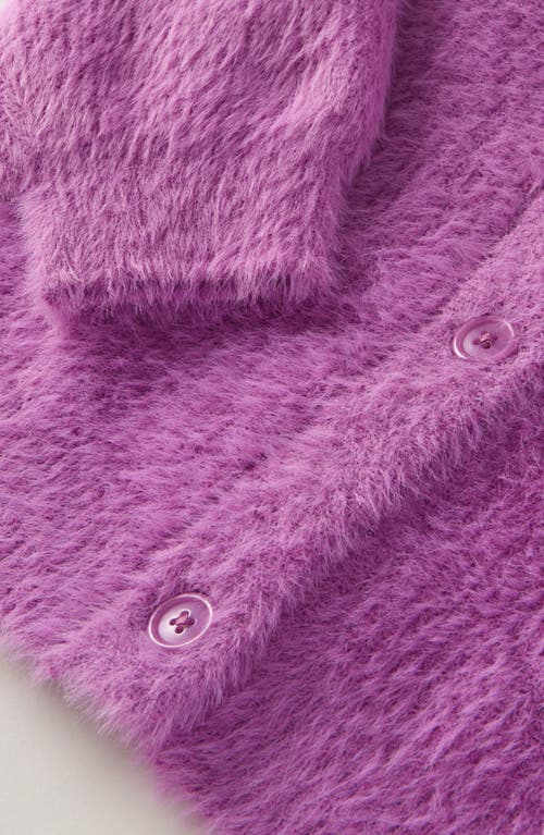 Tucker + Tate Kids' Eyelash Chenille Cardigan In Purple