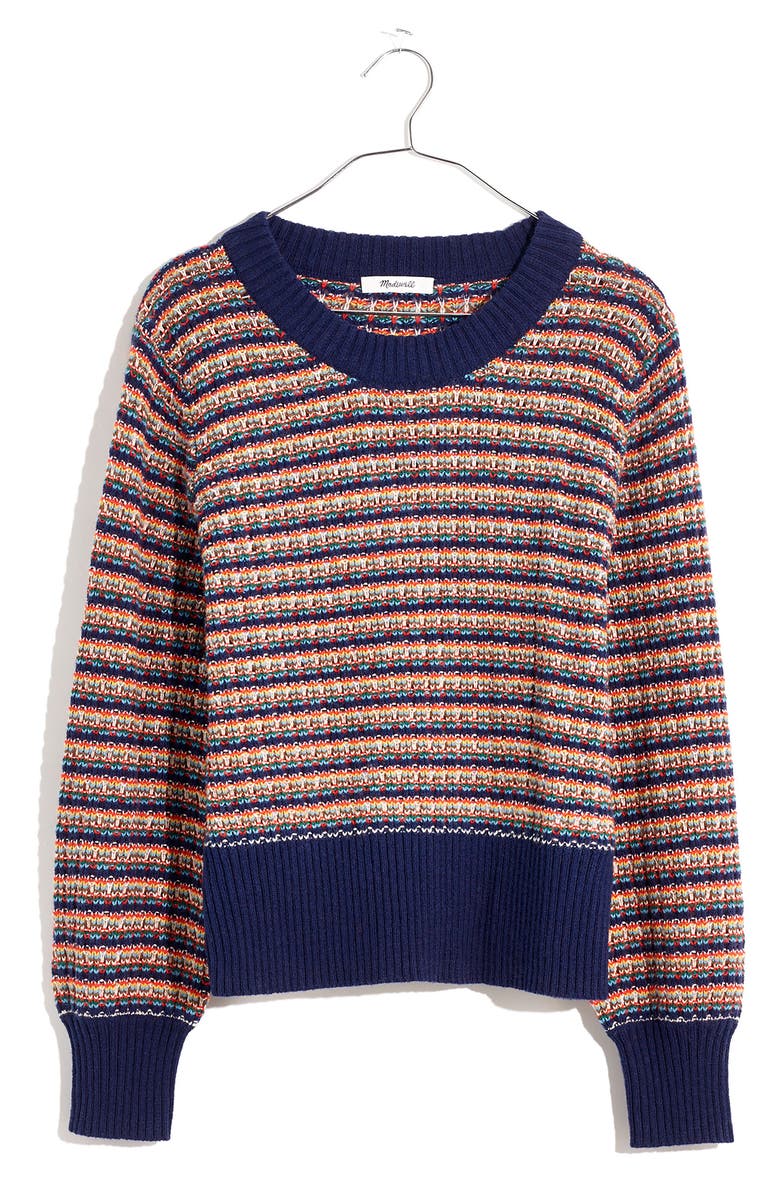 Madewell Striped Tensley Pullover Sweater, Alternate, color, 
