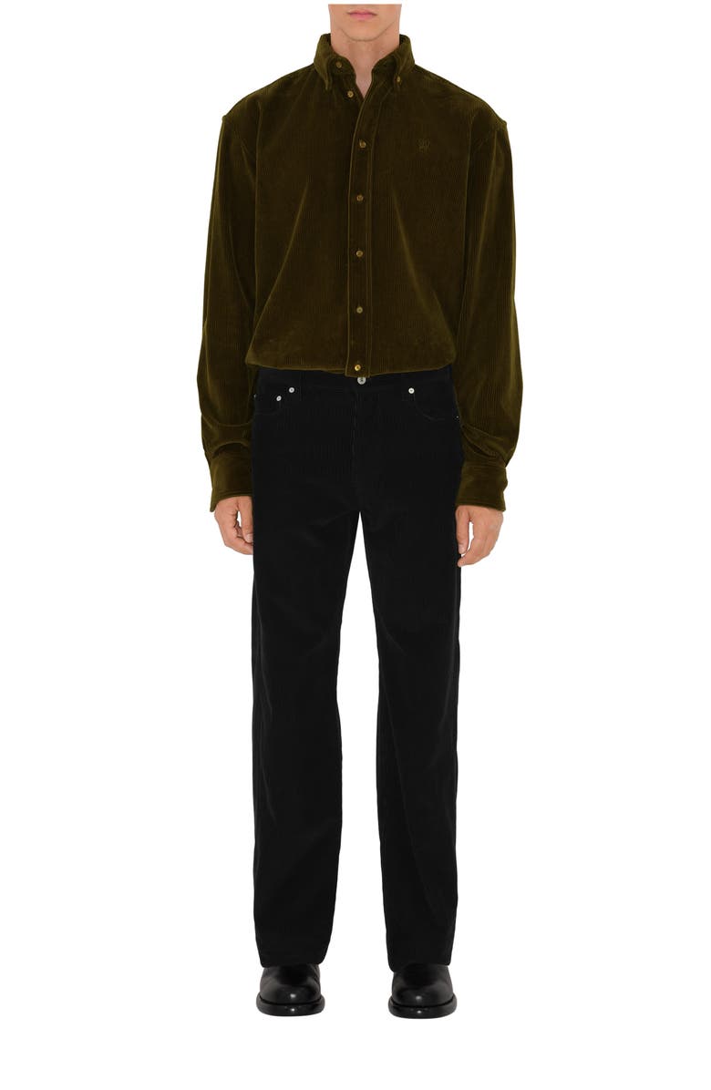 Burberry Relaxed Fit Corduroy Shirt, Main, color, 