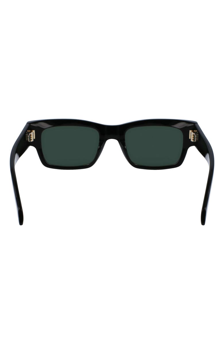 FERRAGAMO Rivets 53mm Rectangular Sunglasses, Alternate, color,