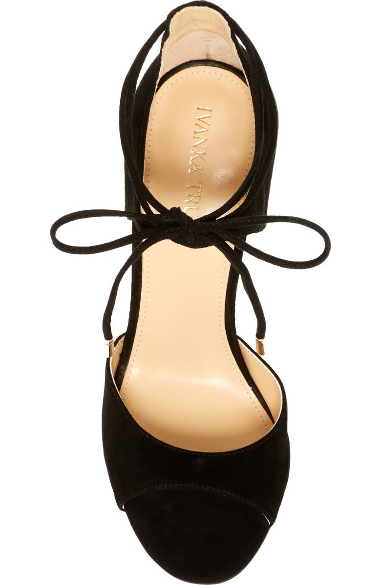 Ivanka Trump Holidae Ankle Tie Heeled Sandal, Alternate, color,