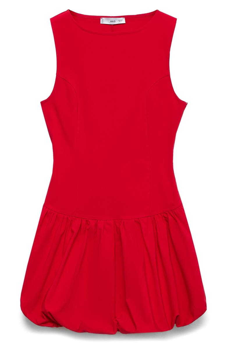 MANGO Bubble Hem Minidress, Alternate, color,