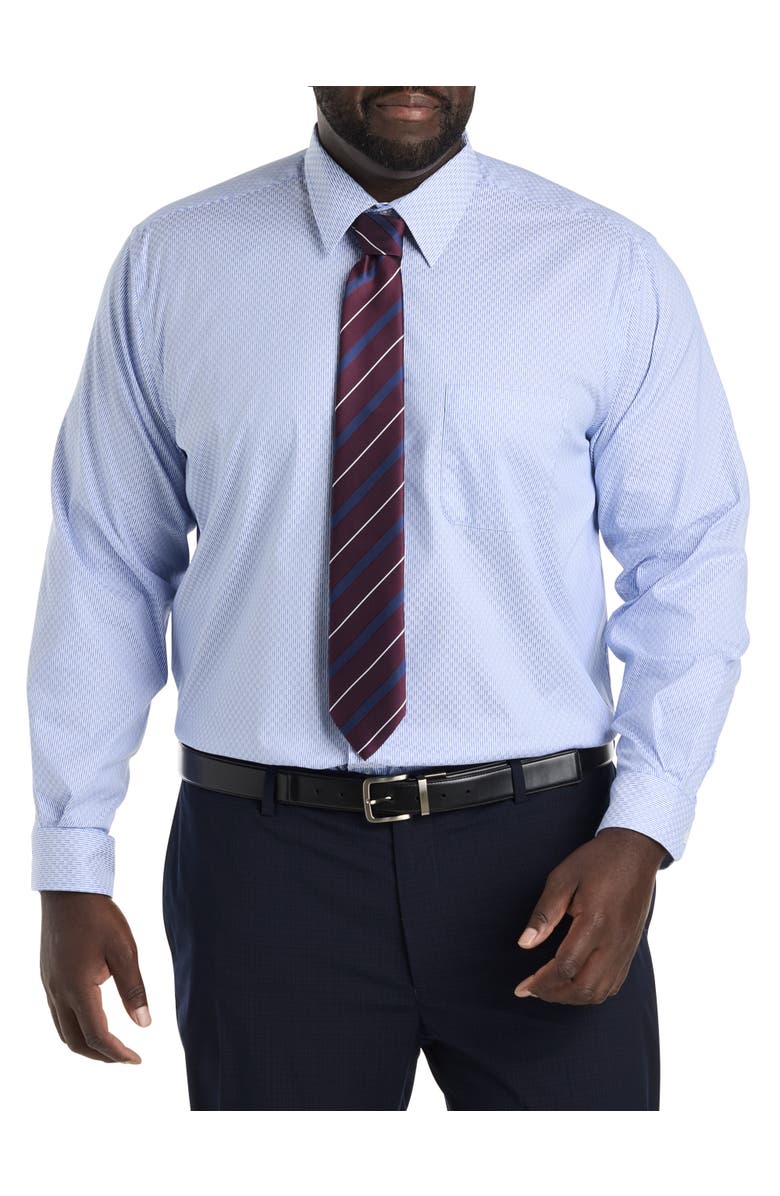 Oak Hill by DXL Grid Patterned Dress Shirt, Alternate, color, 