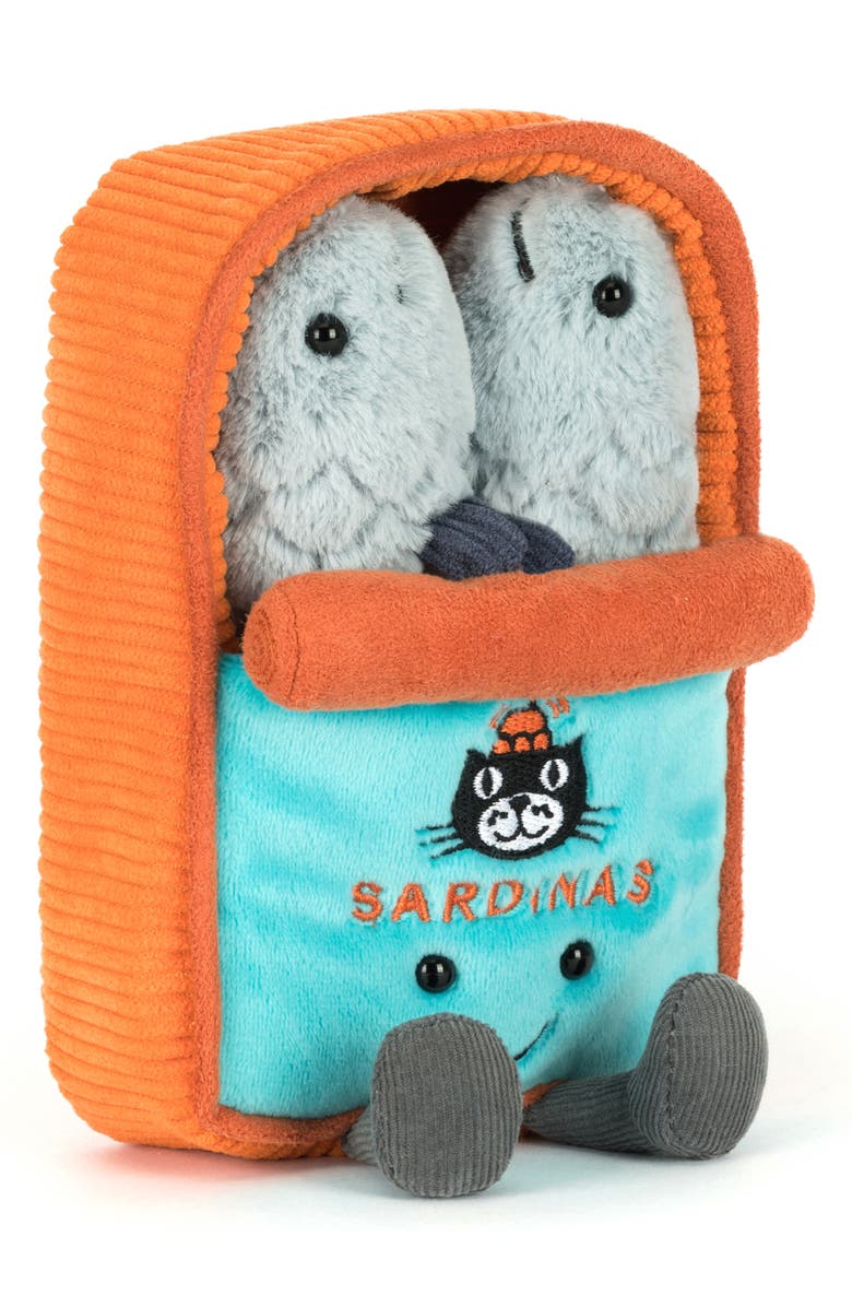 Jellycat Amuseables Sardine Tin Plush Toy, Main, color,