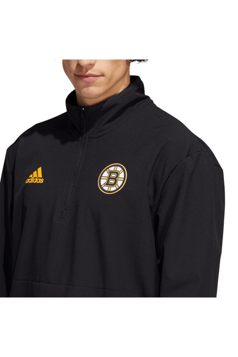 Men's adidas Black Boston Bruins COLD.RDY Quarter-Zip Jacket, Alternate, color, Black