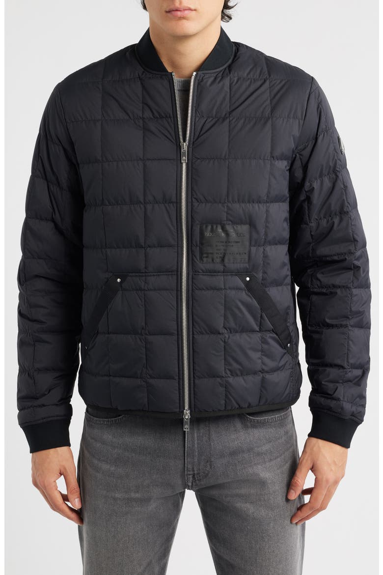 Transit Liner Down Bomber Jacket, Alternate, color, BLACK - 292