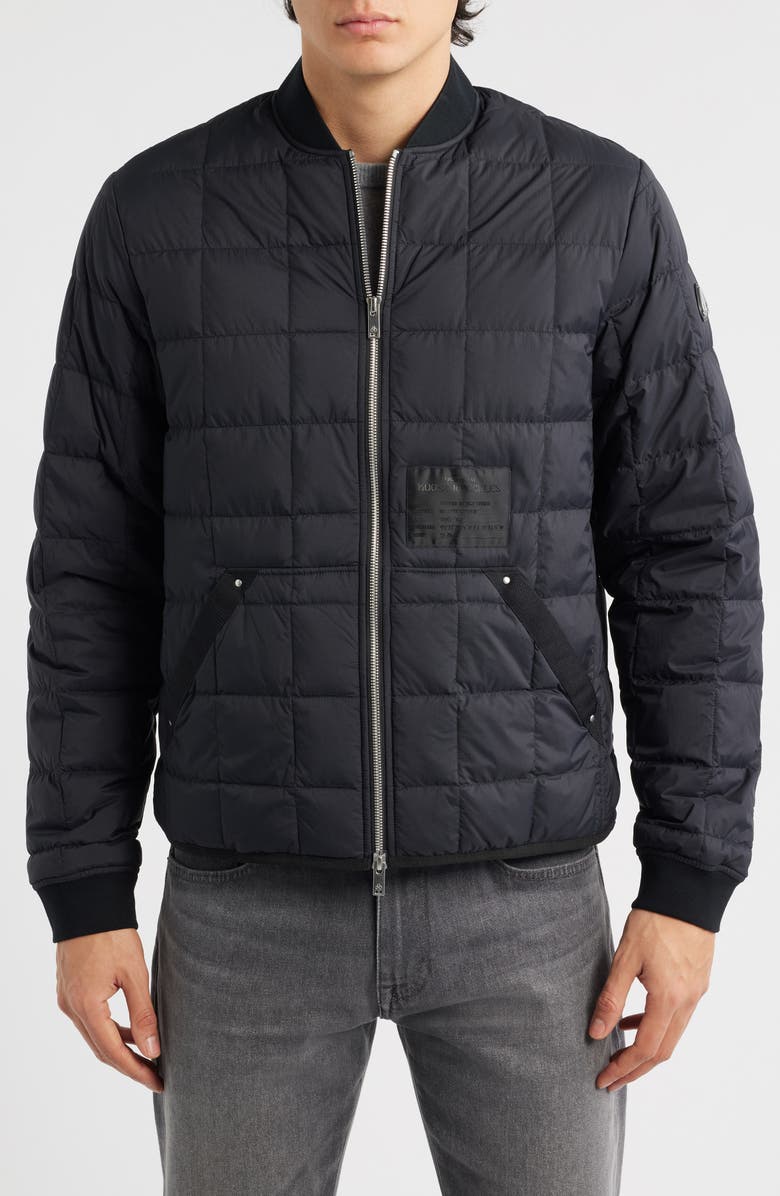 Moose Knuckles Transit Liner Down Bomber Jacket, Alternate, color, Black - 292