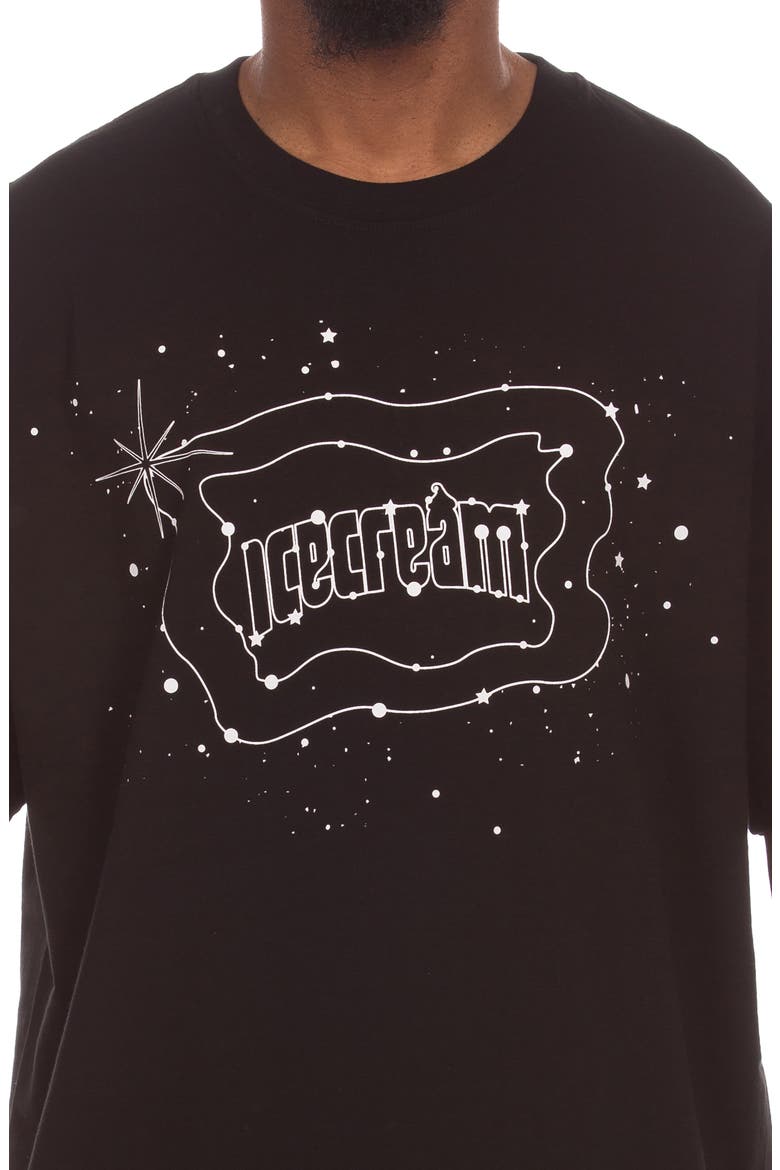 Star Gazing Cotton Graphic T-Shirt, Alternate, color, BLACK