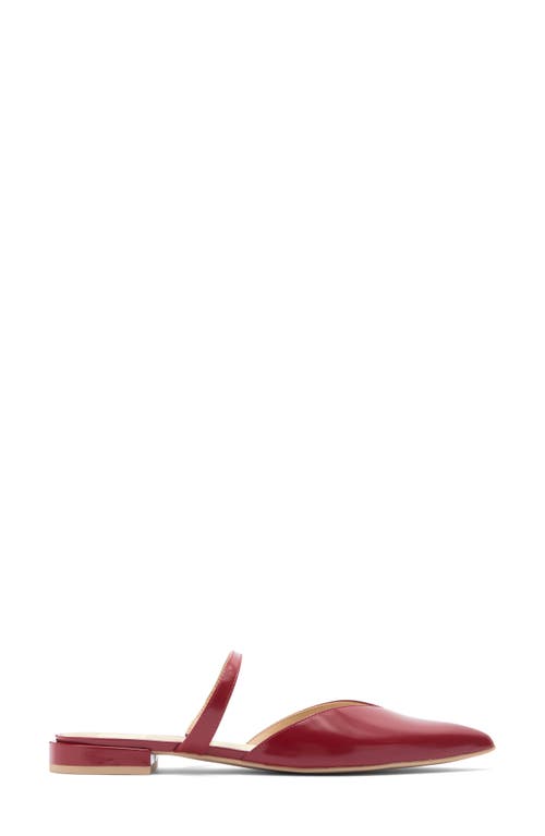 Dolce Vita Kanika Pointed Toe Mule In Red Crinkle Leather