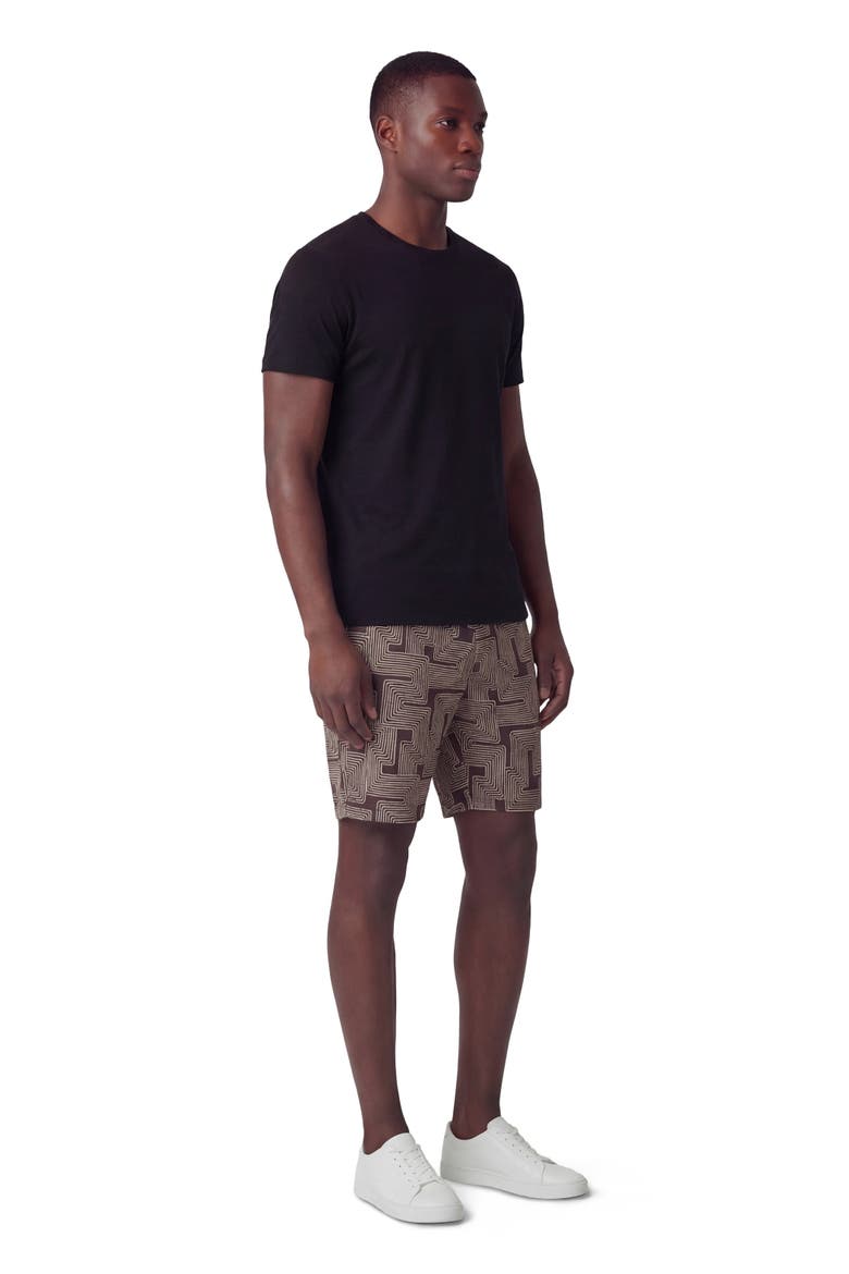 Inter Twine Mens Flat Front Short, Alternate, color, INTER TWINE BLACK