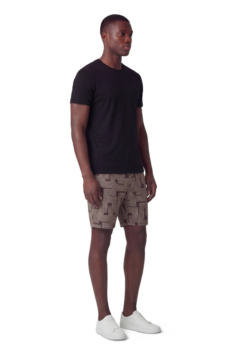 Lords of Harlech Inter Twine Mens Flat Front Short, Alternate, color, Inter Twine Black